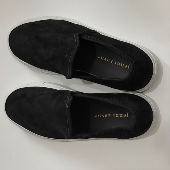 JENNI KAYNE suede lounger slider Sneakers flats solid black slip on shoes Sz 40 - Picture 9 of 11